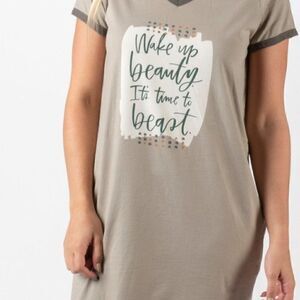 Night Shirt " Wake me up Beauty it's time to Beast
